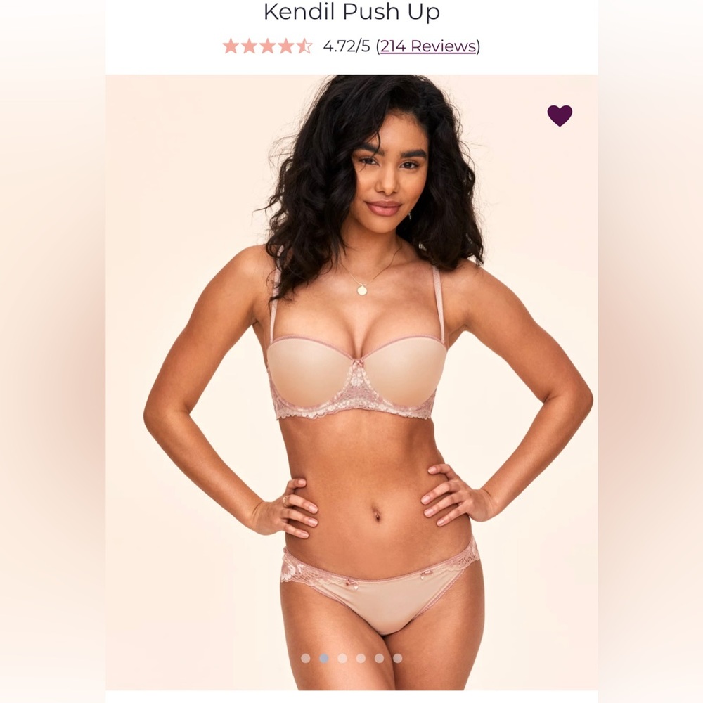 New Adore Me Kendil Push Up Bra and Panty Set 30DD